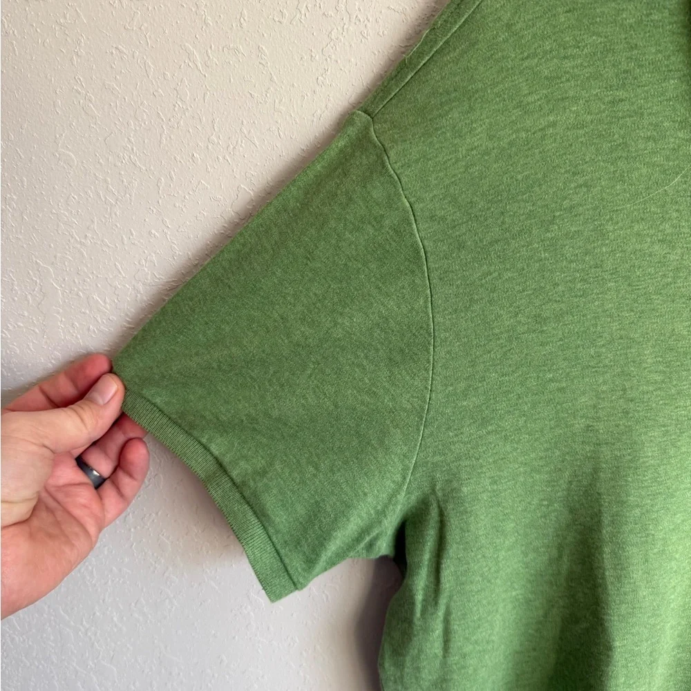 Men’s L Green Polo Ralph Lauren Custom Fit Preppy Business Casual Academia Polo